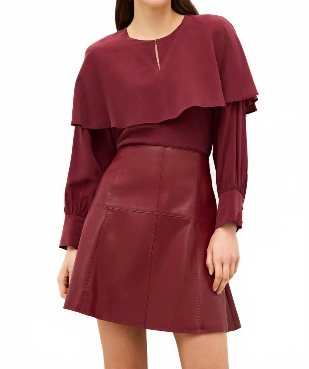 NEW MARIE OLIVER jayne blouse in port
